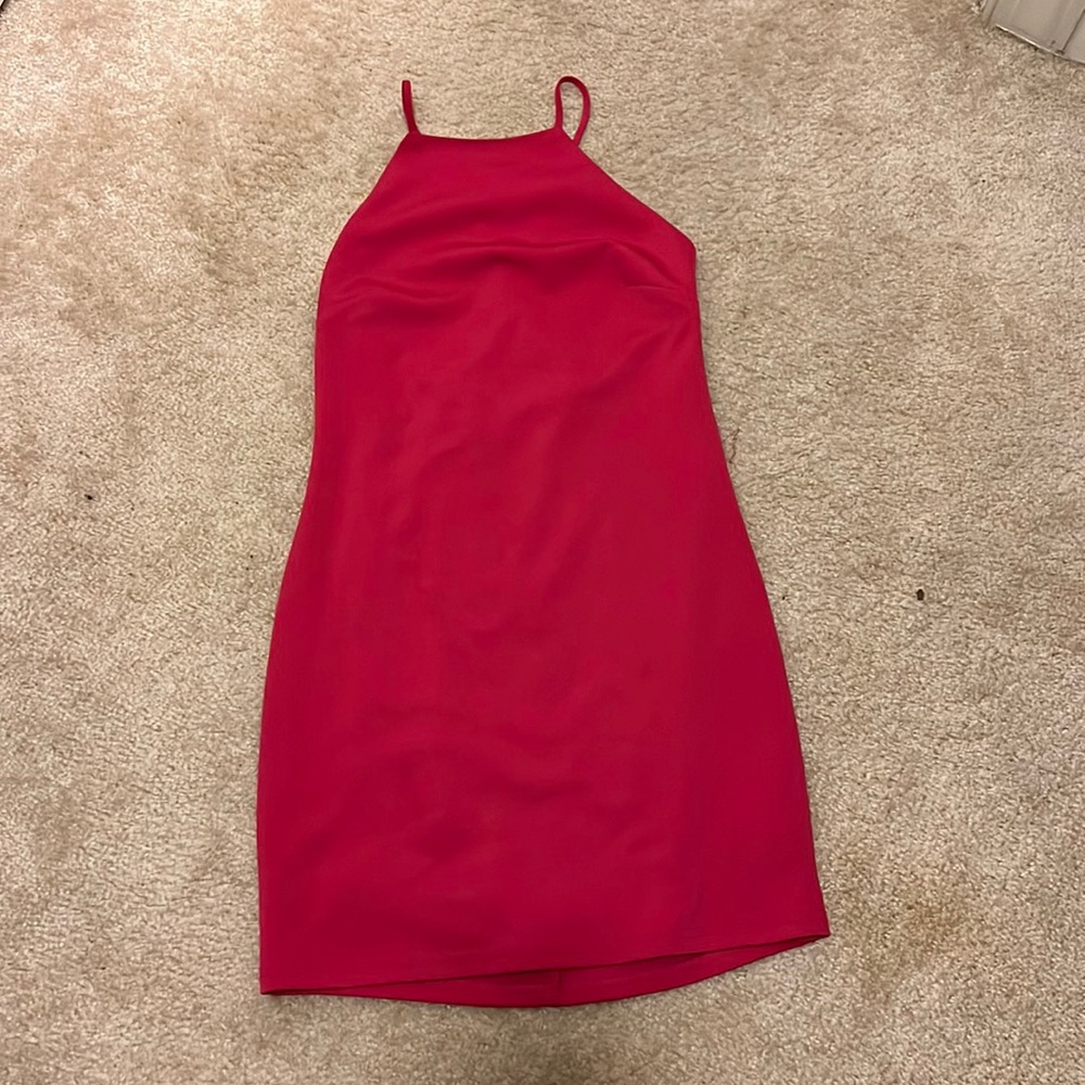 Hot pink cocktail dress, size medium/small!